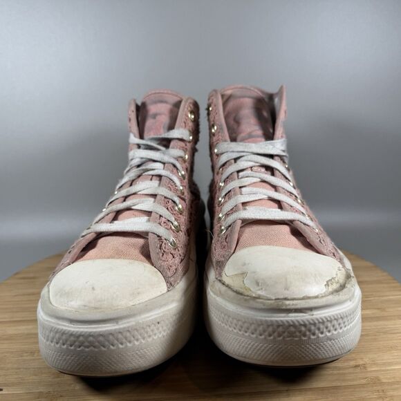 Converse Women's 7.5 Chuck Taylor All Star Move Hi 3D Flowers Pink‎ - Picture 2 of 9